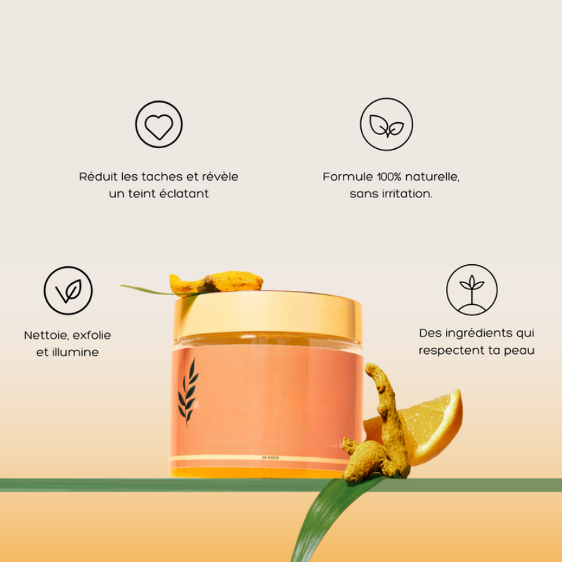 Pads Exfoliant Curcuma x30