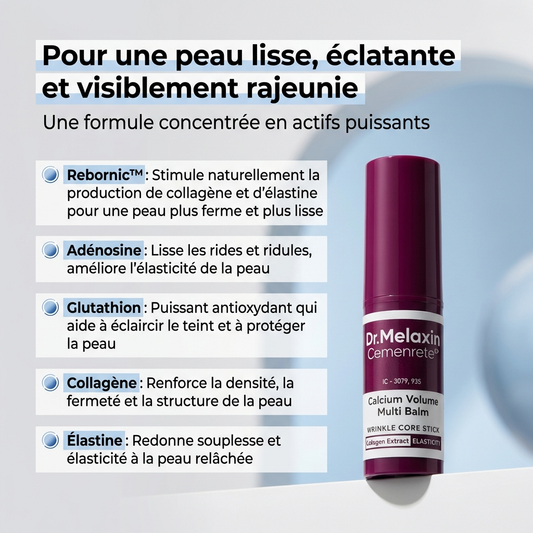Dr Melaxin – Baume Régénérant Anti-Âge au Calcium Rebornic™